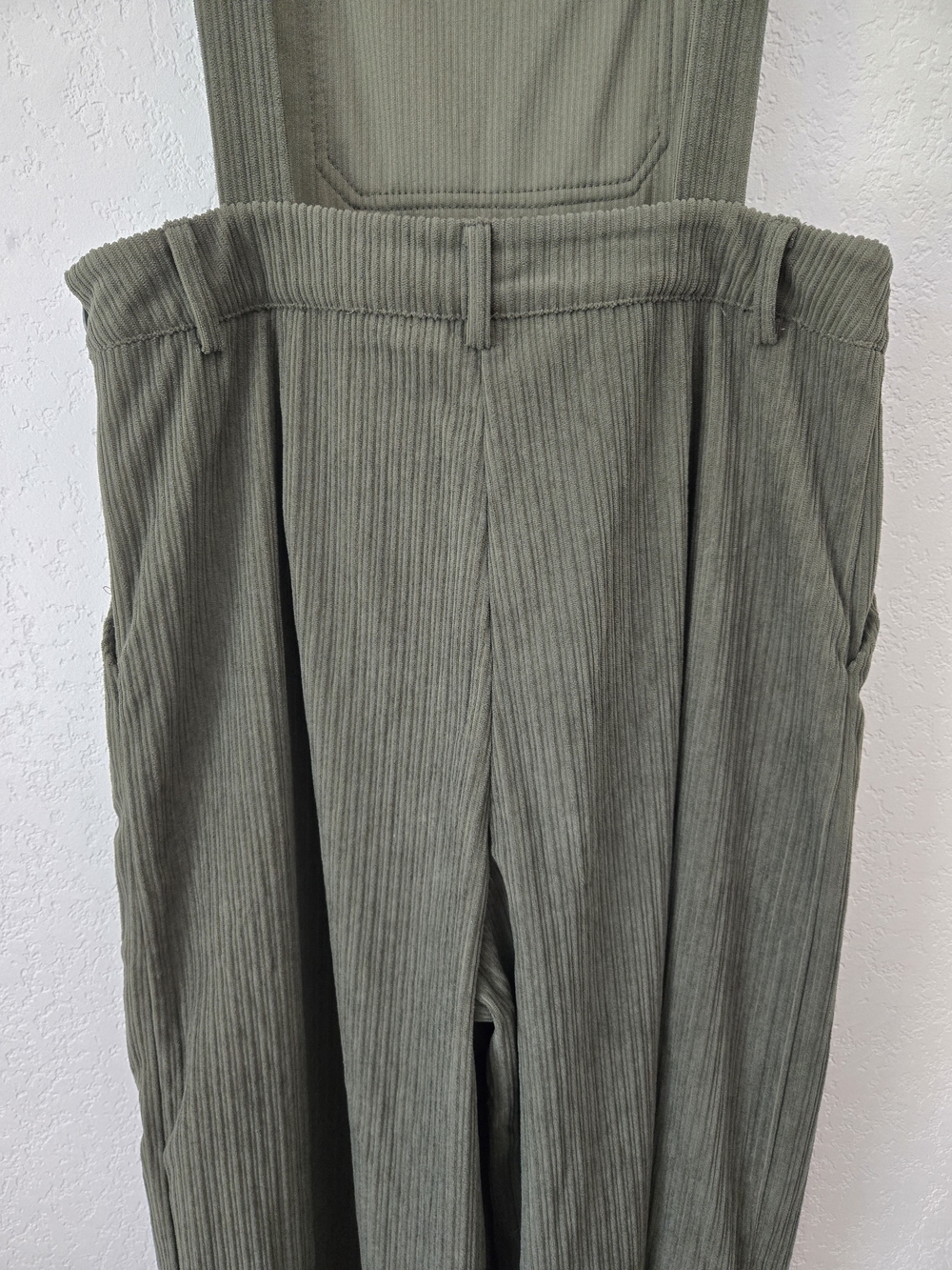 Cider Olive Green Corduroy Overall Jumpsuit - Picture 5 of 7